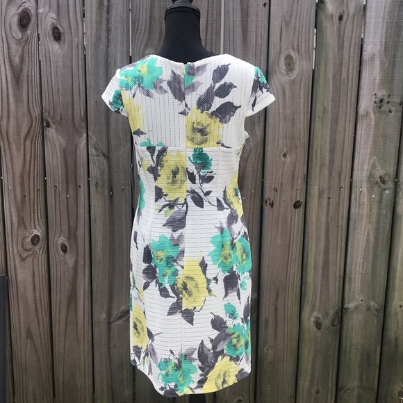 NWT - Madison Leigh White Floral Dress - Size 6 - Picture 2 of 7
